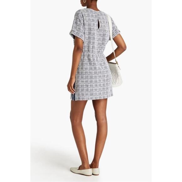 Maje Retrola Tweed Dress Navy 36 S NWOT - Picture 2 of 6